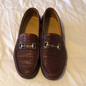 Alan Payne mens crocodile look loafers size 12 excellent condition